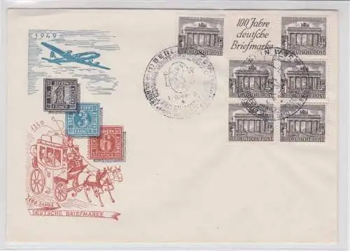 906885 Berlin H-Blatt 4 Blancokarte Sonderstempel Berlin 100 Jahre dt Briefmarke