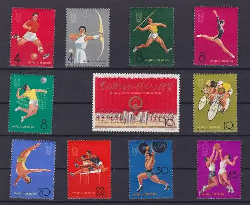 VR China 1965 Briefmarken Michel 903 bis 913 * (141979)