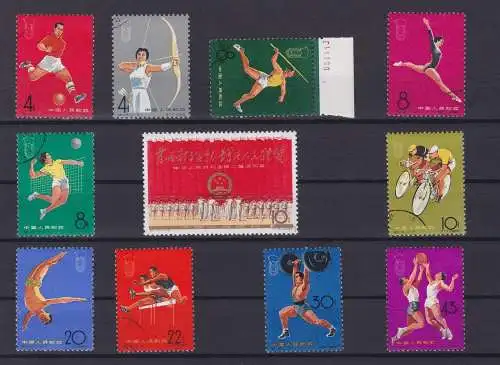 VR China 1965 Briefmarken Michel 903 bis 913 gest. (143341)