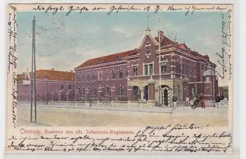 904595 Ak Chemnitz - Kaserne des 181. Infanterie-Regiments 1902