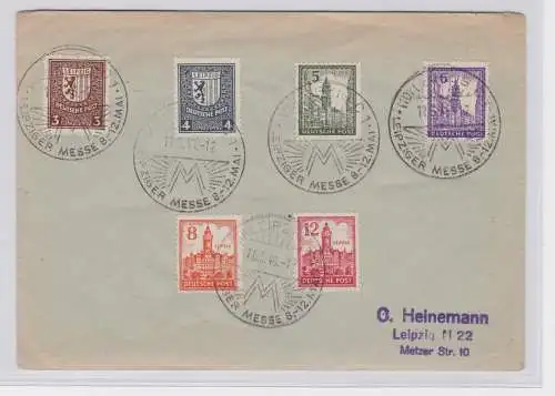 98169 Brief SBZ West-Sachsen Abschiedsserie Leipzig - G. Heinemann Leipzig 1946