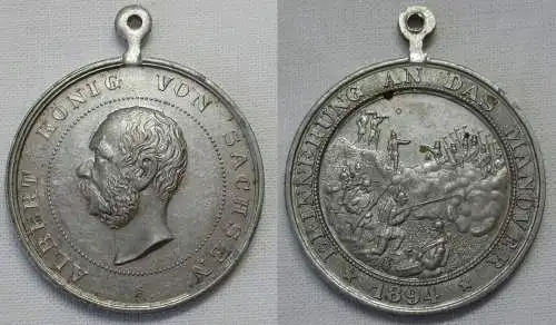 Medaille Erinnerung an das Manöver 1894 - Albert König von Sachsen (151986)