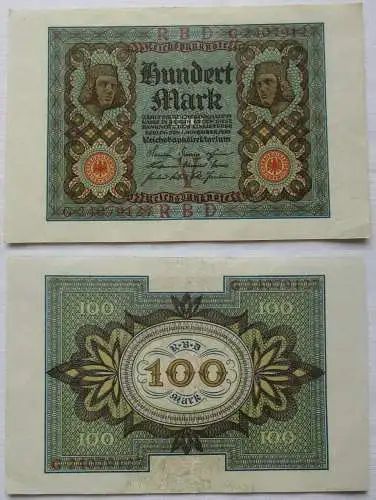 100 Mark Reichsbanknote 1.11.1920 Rosenberg 67 b (102335)