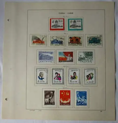 VR China 1959/60 Briefmarken Michel 493,494, 511 bis 524 gest. (163081)