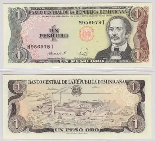 1 Pesos Oro Banknote Republica Dominicana bankfrisch UNC (154598)