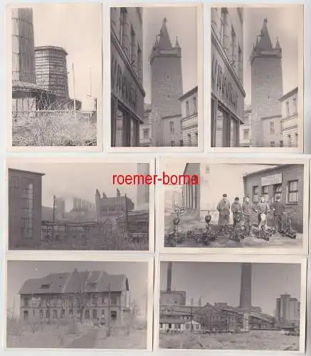 74405/7 Original Fotos Bernburg Fabrikansichten um 1950
