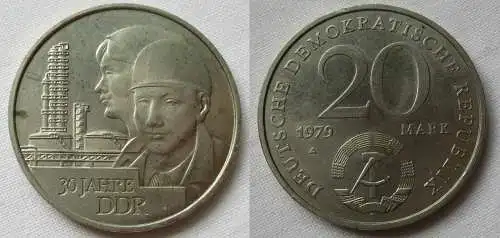 DDR Gedenk Münze 20 Mark 30.Jahrestag der DDR 1979 (121981)