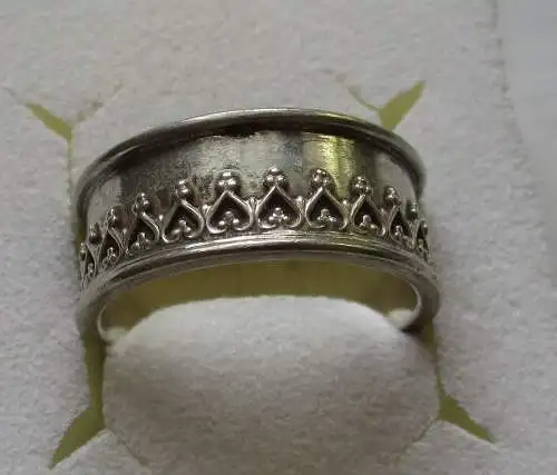 Klassischer breiter 925er Silber Damen Ring Schmuckring (161487)