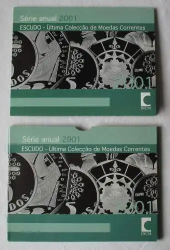 KMS Kursmünzensatz Portugal 2001 Última Colecção de Moedas Correntes (150475)