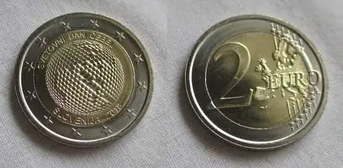 2 Euro Bi-Metall Münze Slowenien 2018 Weltbienentag (158058)