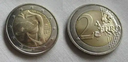 2 Euro Bi-Metall Münze Frankreich Kampf gegen den Brustkrebs 2017 (159295)