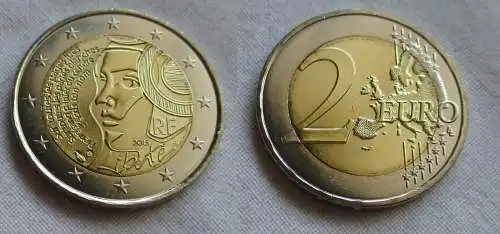 2 Euro Gedenkmünze Frankreich 2015 225 Jahre Föderationsfest Stgl. (159525)