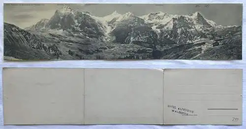 12961 Klapp Ak Panorama von Grindelwald vom Waldspitz aus