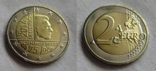 2 Euro Gedenkmünze Luxemburg 2014 175 Jahre Unabhängigkeit (159058)