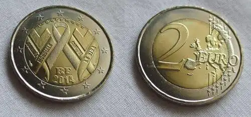 2 Euro Gedenkmünze Frankreich 2014 Welt-Aidstag (159427)