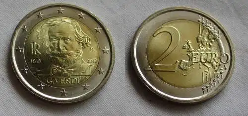 2 Euro Gedenkmünze Italien 2013 200. Geburtstag Giuseppe Verdis (159426)