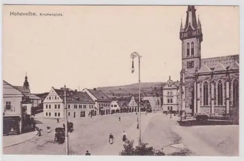 901997 Ak Hohenelbe Vrchlabí Kirchenplatz um 1930