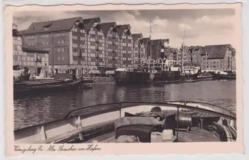 901146 Ak Königsberg in Pr. alte Speicher am Hafen 1938