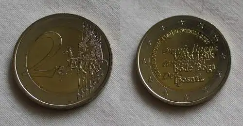 2 Euro Gedenkmünze Slowenien 500.Geb.Adam Bohoric 2020 Stgl. (159655)