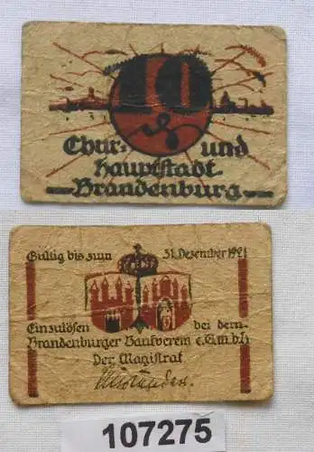 10 Pfennig Banknote Notgeld Brandenburger Bankverein (107275)