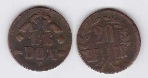 20 Heller Messing Münze Deutsch Ostafrika DOA 1916 J.727 b  (110823)