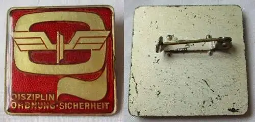 Seltenes DDR Abzeichen Deutsche Reichsbahn Disziplin Ordnung Sicherheit (130524)