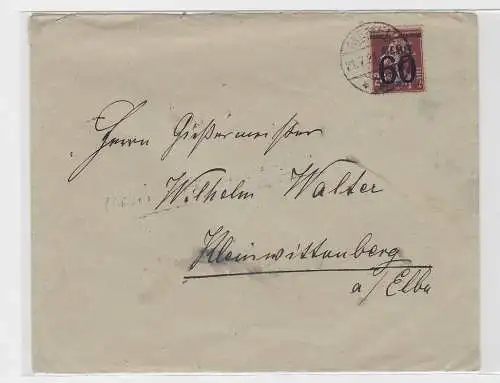 93707 seltener Brief von Memel nach Kleinwittenberg an der Elbe 1921
