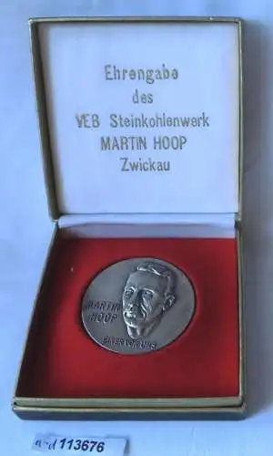 Ehrengabe des VEB Steinkohlenwerk Martin Hoop Zwickau im Originaletui (113676)