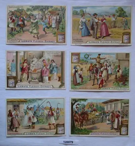4/120079 Liebigbilder Serie Nr. 589 Erntegebräuche 1904