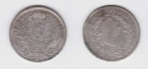20 Kreuzer Silber Münze Kurfürstentum Bayern 1773  (129610)