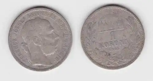 1 Krone Silber Münze Österreich Ungarn 1895 (111665)
