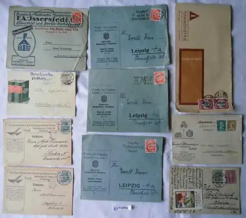 24 seltene alte Briefe und Karten Deutschland mit Werbeaufdruck vor 1945(113585)