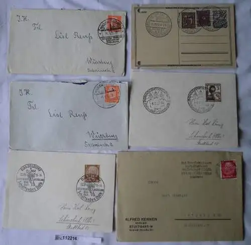 19 seltene alte Briefe und Karten Deutschland mit Sonderstempel vor 1945(112216)