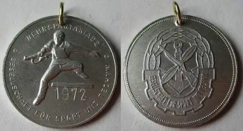 DDR Medaille GST Gesellschaft für Sport & Technik Wehrspartakiade 1972 (125109)