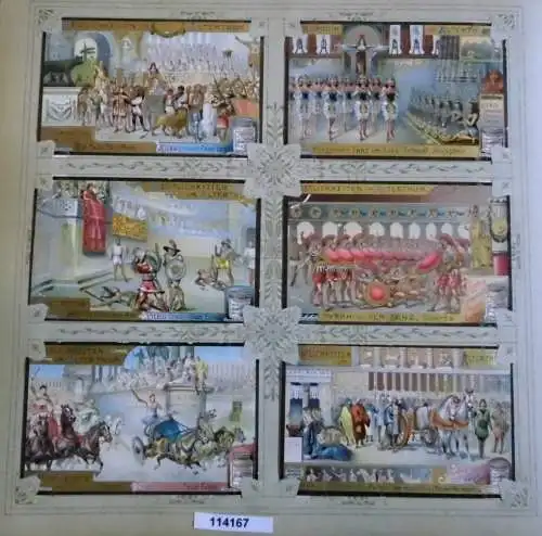 Liebigbilder Serie 494, Festlichkeiten im Alterthum, komplett 1901 (L114167)