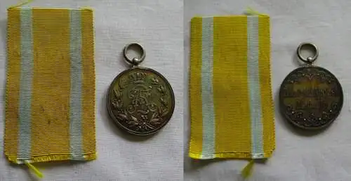 Sachsen Friedrich August Medaille Silber am Band (134552)