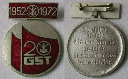 DDR Abzeichen 20 Jahre GST Gesellschaft für Sport und Technik 1952-1972 (111223)