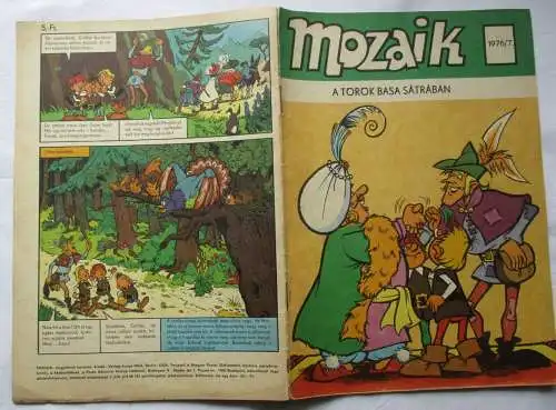 MOZAIK Mosaik Abrafaxe 1976/7 EXPORT UNGARN "A TÖRÖK BASA SÁTRÁBAN" RAR (119230)