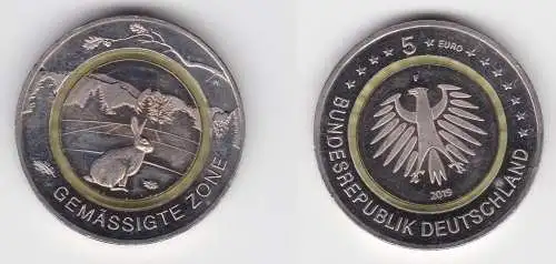 5 Euro Münze Deutschland Gemässigte Zone 2019 F (155441)