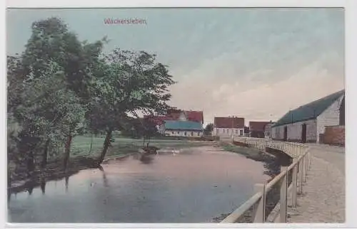 96172 Ak Wackersleben in Anhalt Dorfansicht 1914