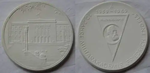 DDR Meissner Porzellan Medaille Militärakademie "Friedrich Engels" (157943)