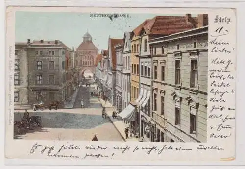 79364 Ak Stolp Słupsk in Pommern Neuthorstrasse 1901