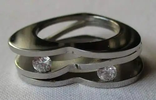 Moderner Schmuck-Art Damen-Ring Modeschmuck in Herzform (124582)