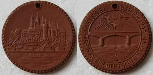 DDR Medaille Treffen der deutschen Jugend Meissen Ostern 1955 (146479)