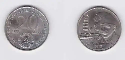 DDR Gedenk Münze 20 Mark 30. Jahrestag der DDR 1979 (127031)