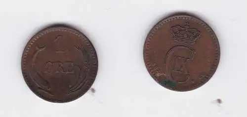 1 Öre Kupfer Münze Dänemark 1874 (127015)