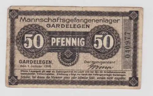 50 Pfennig Banknote Kriegsgeld Mannschaftsgefangenenlager Gardelegen (137549)