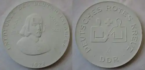 DDR Medaille DRK Entdecker des Blutkreislaufes William Harvey 1628 (121356)