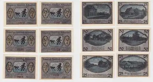 25 - 75 Pfennig Banknote Notgeld Gemeinde Schnelsen (136206)
