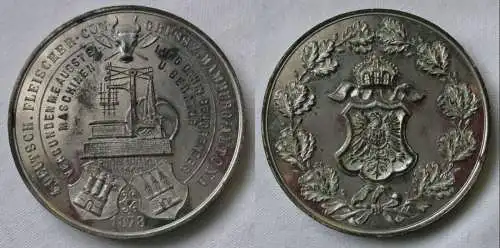 Seltene Medaille 4. deutscher Fleischer Kongress Hamburg Altona 1878 (126286)